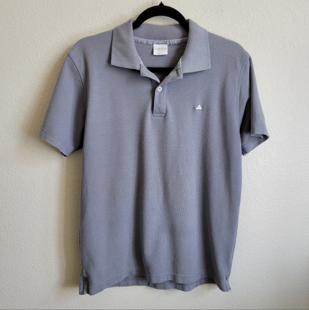 MBRK Men's Gray Short Sleeve Polo Shirt Size Large